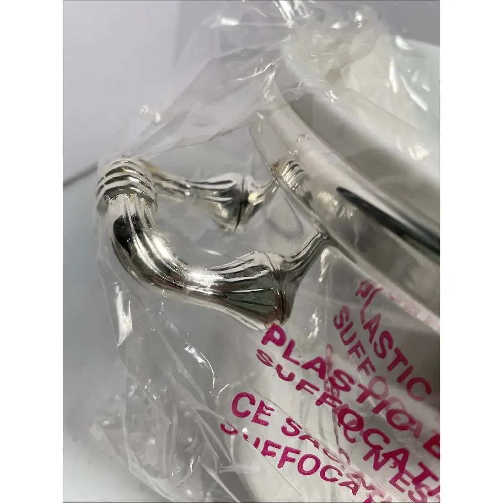 Vintage Royal Limited Silver Silver Plated Ice Bucket With Tongs 1995 NOS